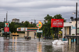 An area of North Lamar is flooded on Memorial Day 2015.